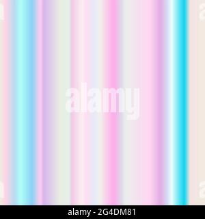 Seamless gradient striped light pattern. Pink, purple, blue blurry lines background. Vertical gentle pastel color strips. Vector illustration for wall Stock Vector