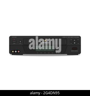 VHS video player and recorder Stock Vector