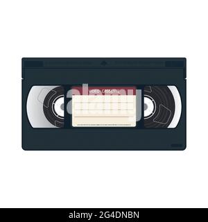 VHS cassette case Stock Vector