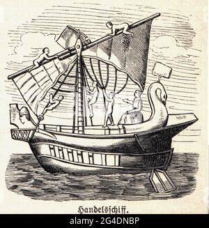 A merchant ship, ancient Roman ship Stock Photo - Alamy