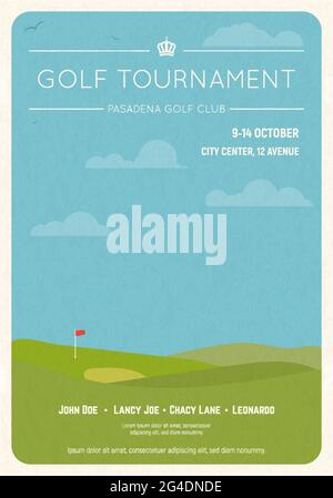 Golf tournament invite poster
