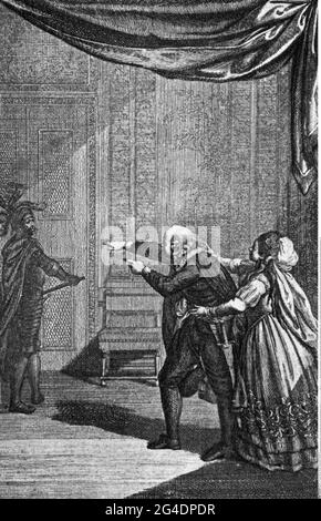 theatre / theater, play, 'Hamlet', by William Shakespeare (1564 - 1616), production design, ARTIST'S COPYRIGHT HAS NOT TO BE CLEARED Stock Photo