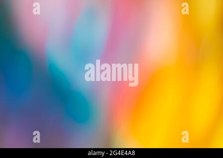 Absract Blurred Bokeh Colorful Backdrop. Blurred Colourful Bokeh Background With Defocused Lights Stock Photo