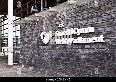Welsh Parliament (Senedd Cymru) Stock Photo