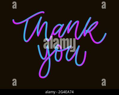 thank you Slogan print for textile t-shirt vector Stock Vector