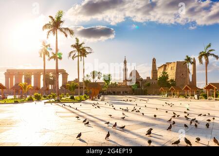 St Mary Church and Luxor Museum, sunny day view, Egypt Stock Photo