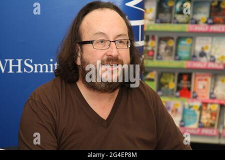 The hairy bikers Simon King and David Myers signing copes of their book in Chester Stock Photo