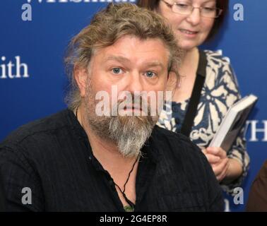 The hairy bikers Simon King and David Myers signing copes of their book in Chester Stock Photo