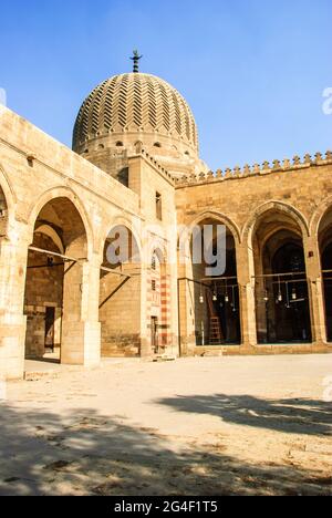 Mosque of Sultan Faraj Ibn Barquq - City of the Dead - Cairo, Egypt Stock Photo