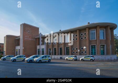 The Post Office in Latina city, a building of the '30s in a fascist architectural style, Italy Stock Photo
