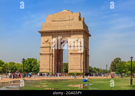 The Gate of India in New Delhi Stock Photo