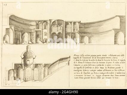 Elevation of the Chapel of the Invention of the Cross, 1619. Stock Photo