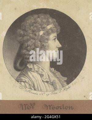 Cornelia Schuyler Morton, 1797-1798. Stock Photo