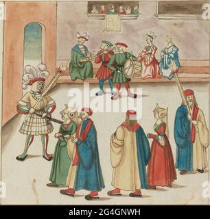 Masquerade, c. 1515 Stock Photo Alamy