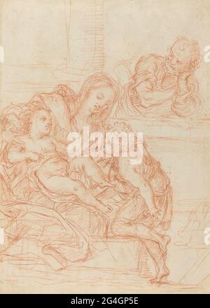 17th century - The Holy Family with Saints Anne and Catherine of ...