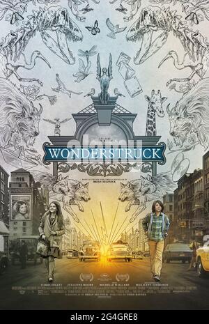 Wonderstruck (2017) directed by Todd Haynes and starring Oakes Fegley, Julianne Moore and Michelle Williams. Two magical stories about deaf children separated by 50 years intertwine based on a book by Brian Selznick. Stock Photo