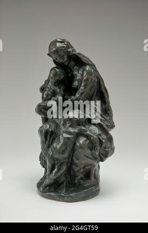 Virgin and Child with Saint John (Study for &quot;Notre-Dame du Saint-Cordon&quot;), 1864/cast after 1890. Stock Photo