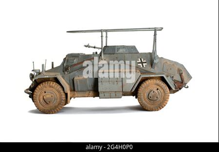 scale model of old vehicle Stock Photo