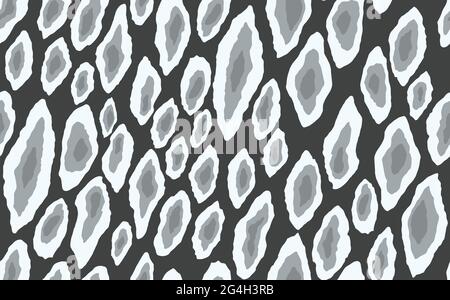 Abstract modern leopard seamless pattern. Animals trendy background. Grey decorative vector stock illustration for print, card, postcard, fabric Stock Vector