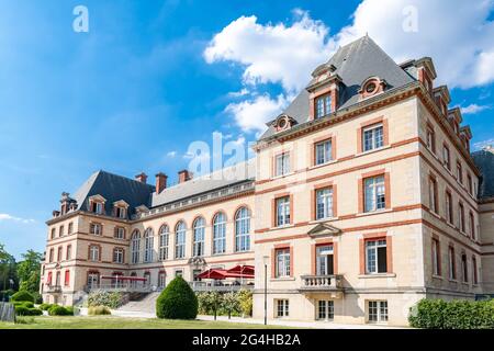 Paris, International student campus, beautiful building with a park Stock Photo