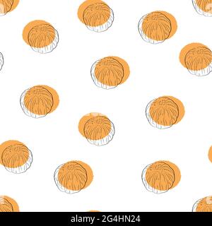 Peeled citrus with orange-colored spots on white background Stock Vector