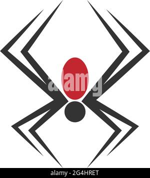 Spider logo icon design concept template illustration vector Stock Vector