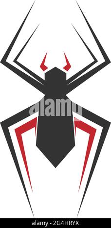 Spider logo icon design concept template illustration vector Stock Vector