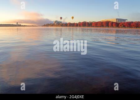 Lake Burley Griffin and National Library of Australia Stock Photo - Alamy