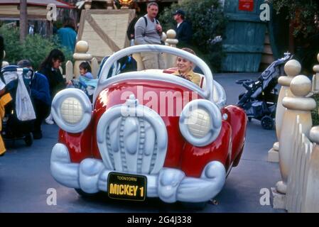Car ride at Toon town in Disneyland, Anaheim, CA Stock Photo