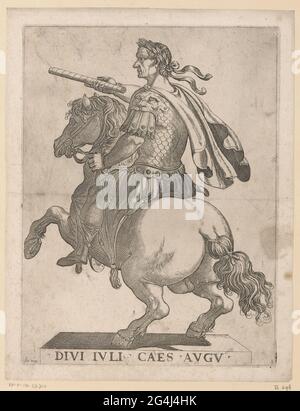 This portrait of Julius Caesar on horseback illustrates Roman imperial ...