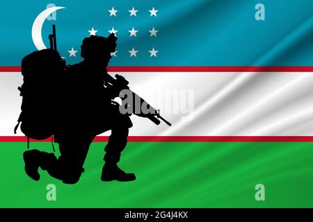 Independence Day Uzbekistan. Military of Uzbekistan. Day of Remembrance of the Fallen Soldiers Uzbekistan. Stock Photo