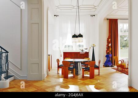 3d render of home living room Stock Photo