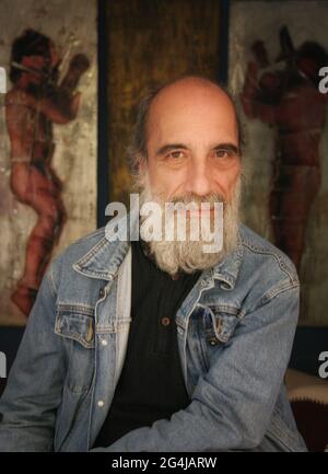 Portrait of Raul Zurita, Chilean poet Stock Photo