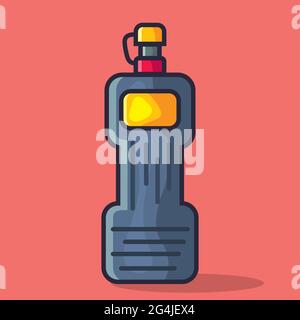 water bottle vector illustration in flat style Stock Vector