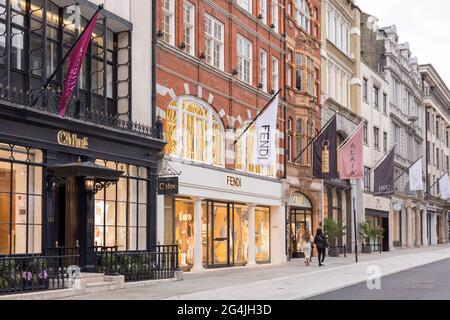 Fendi logo is seen at one of their stores on New Bond Street in London Stock Photo Alamy