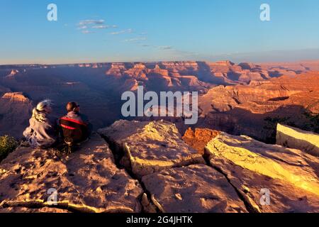 The view from Hopi Point, Grand Canyon National Park, Arizona, U.S.A Stock Photo