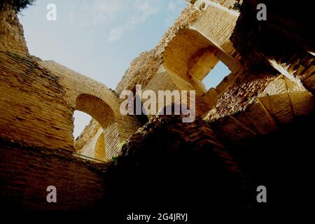 Detail of the Forum & Capitol at Uthina Stock Photo