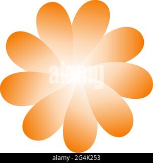 Abstract background of summer in orange, curve, gradation 070 Stock Vector
