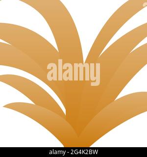 Abstract background of summer in orange, curve, gradation 087 Stock Vector