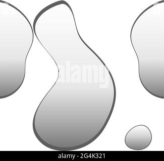 Abstract background of summer in black and white, curve, gradation 023 Stock Vector