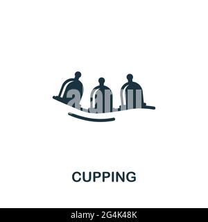 medical cupping therapy on the back- vector illustration Stock Vector ...