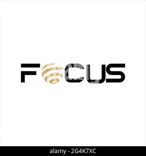 focus logo exclusive design inspiration Stock Vector