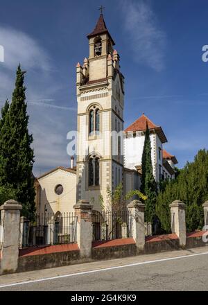 Church of the Roser of Palà de Torroella, in Navàs (Bages, Barcelona, Catalonia, Spain) ESP: Iglesia del Roser de Palà de Torroella en Navàs (España) Stock Photo