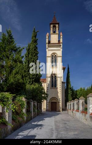 Church of the Roser of Palà de Torroella, in Navàs (Bages, Barcelona, Catalonia, Spain) ESP: Iglesia del Roser de Palà de Torroella en Navàs (España) Stock Photo