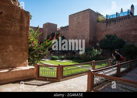 Saadian tombs, Marrakech, Morocco, North Africa, Africa Stock Photo