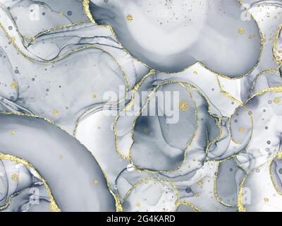 Abstract alcohol ink texture marble style background. EPS10 vector illustration design. Stock Vector