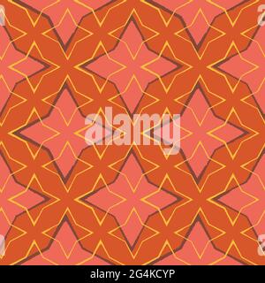 A throwing stars geometric seamless vector pattern Stock Vector