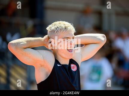 Jannis WOLFF (GER / LG Eintracht Frankfurt) long jump of men, on June 19, 2018 Athletics Stadtwerke Ratingen all-around meeting, from June 19. - 20.06.2021 in Ratingen / Germany. Â Stock Photo