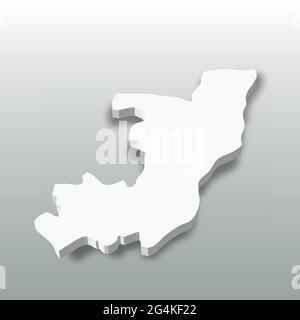 Republic of the Congo, former Zaire - solid black outline border map of ...