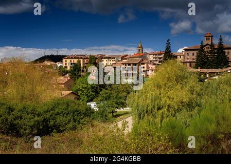 The Town Of Viladrau Next To The Montseny Mountain Osona Barcelona 